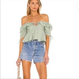 Revolve Tularosa Maggie Off the shoulder ruffle top